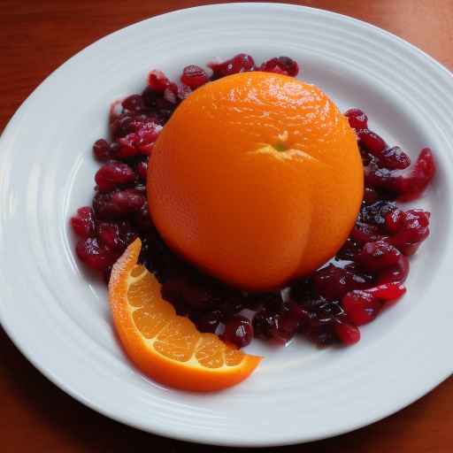 Клюквенно-апельсиновая гата с апельсиновой цедрой