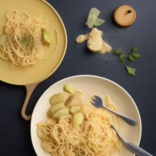 Мясо и лапша со сливочной горчицей