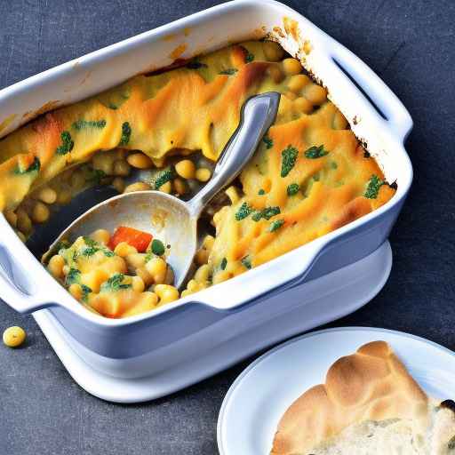 Сливочная запеканка из овощей и фасоли