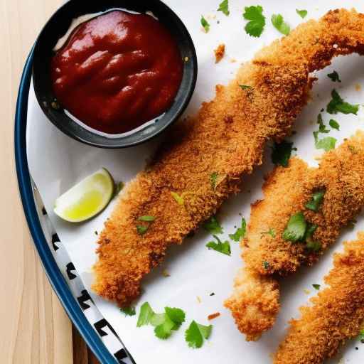 Хрустящие запеченные кокосовые куриные тендеры