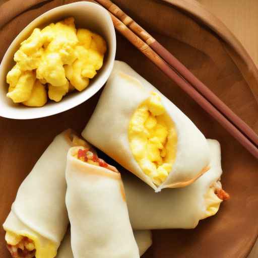 Кубинские яичные роллы с яичницей и свининой
