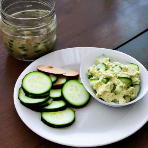 Салат из огурцов и яиц