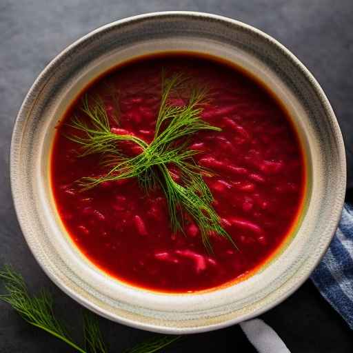 Рецепт борща с укропом