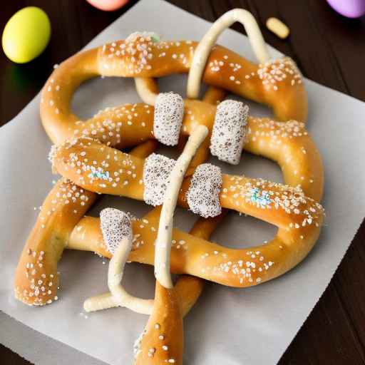 Крендельки с пасхальными яйцами