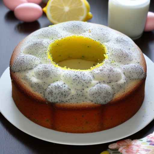 Пасхальный лимонный пирог с маком
