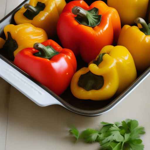 Фаршированные яйцом болгарские перцы
