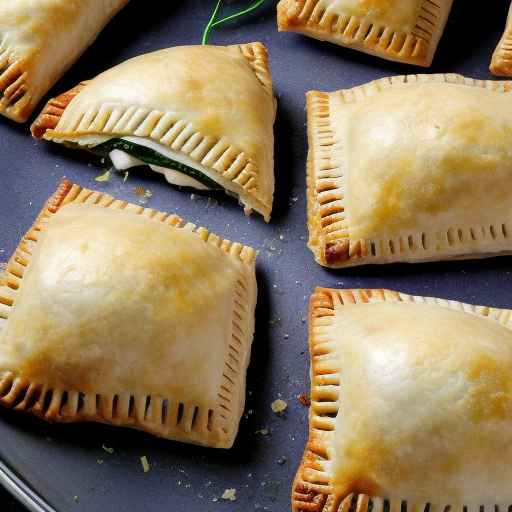 Ручные пирожки с баклажанами и моцареллой