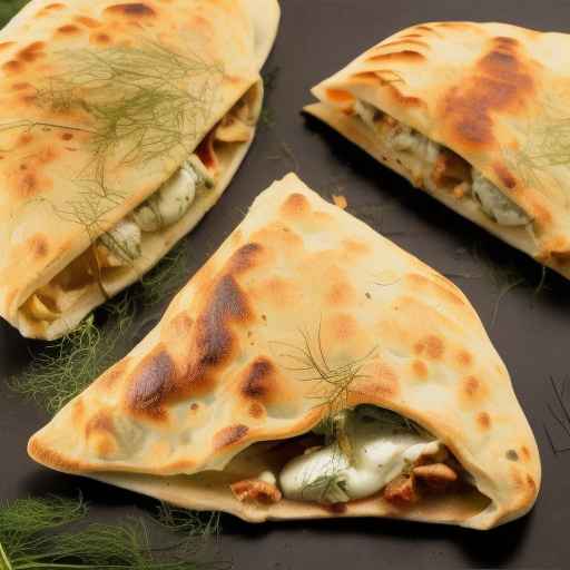 Кальцоне с фенхелем и моцареллой