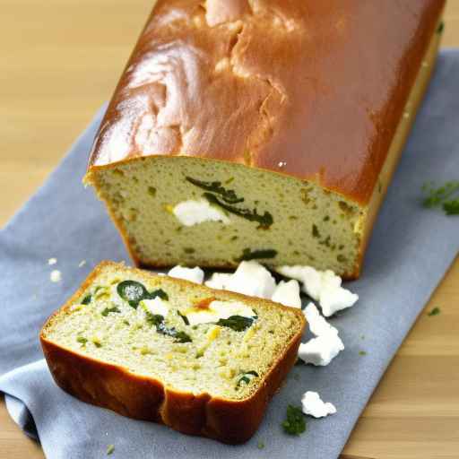 Оливковый хлеб с фетой