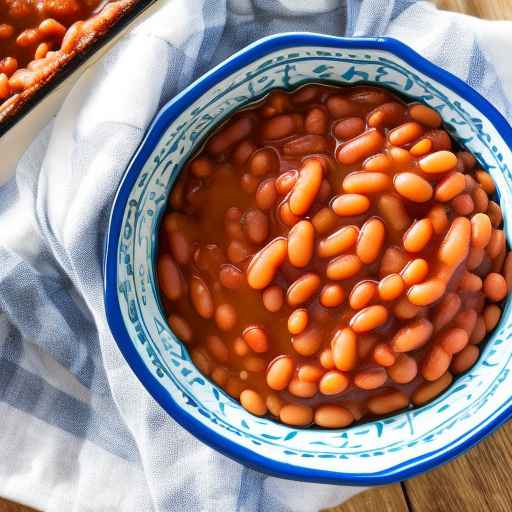 Запеченные бобы с четырьмя сортами фасоли