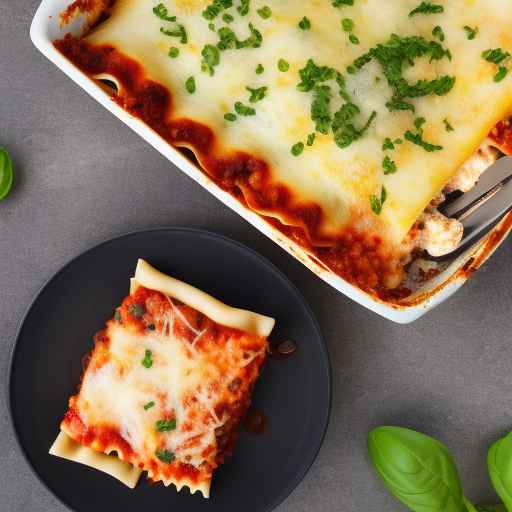 Лазанья с четырьмя сырами