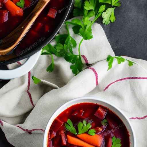 Безглютеновый борщ с рисом и морковью