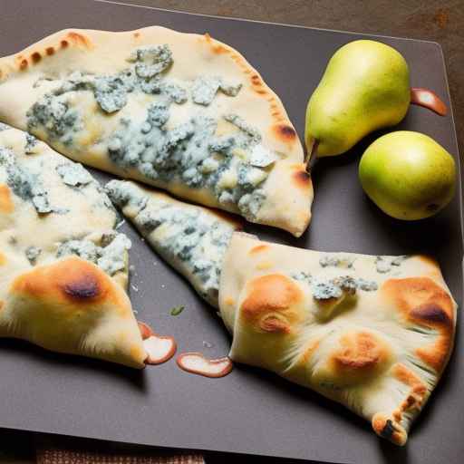 Кальцоне с горгонзолой и грушами