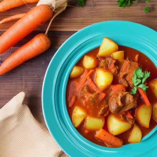 Гуляш с картофелем и морковью