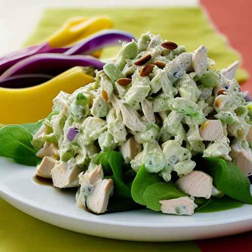 Зеленый куриный салат