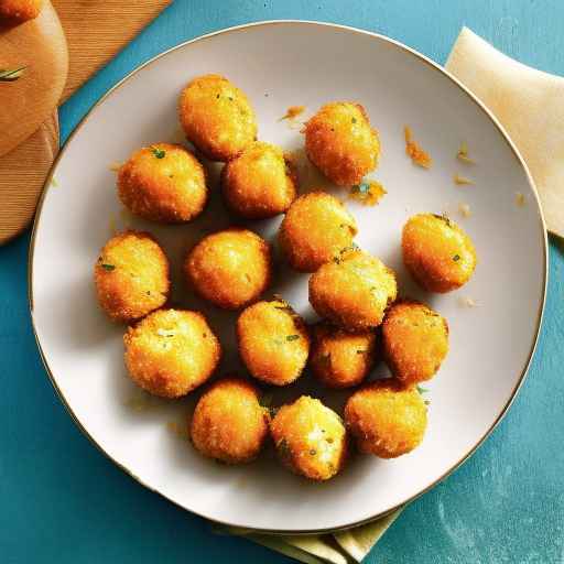 Кукурузные шарики с ветчиной и чеддером