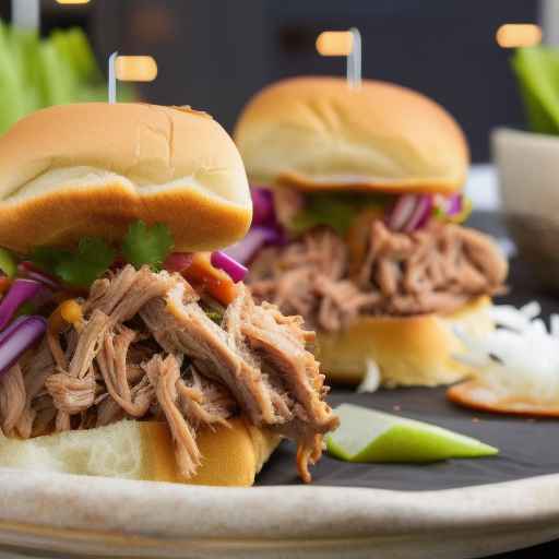 Слайдеры с гавайской свининой BBQ Pulled Pork Sliders