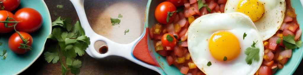 Huevos a la Mexicana с помидорами и луком