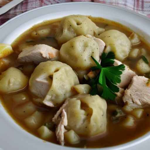 Венгерская курица с кнедликами