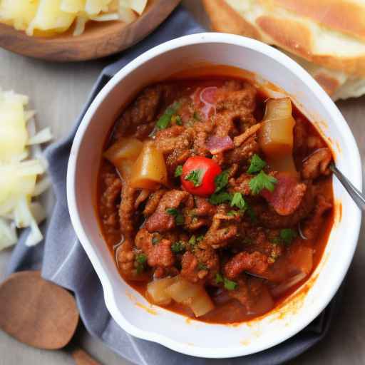 Венгерский гуляш с квашеной капустой и беконом