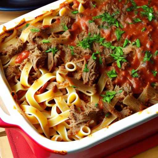 Итальянская говядина с макаронами