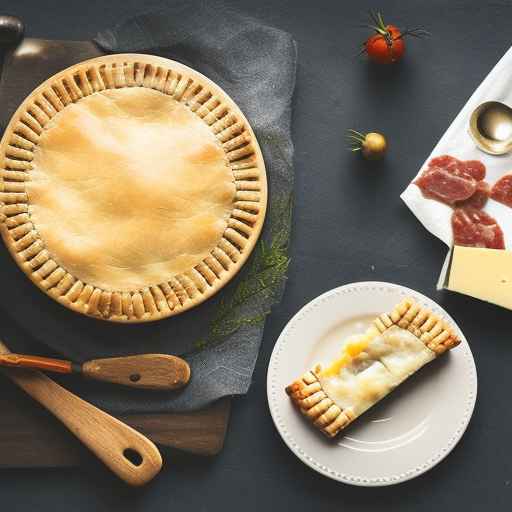 Итальянский пирог с сыром и мясом