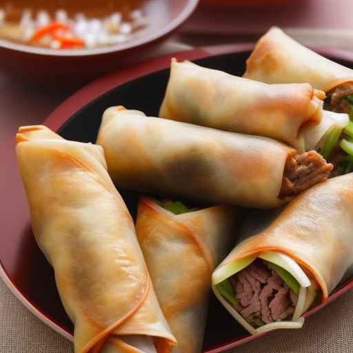 Яичные роллы со свининой по-корейски