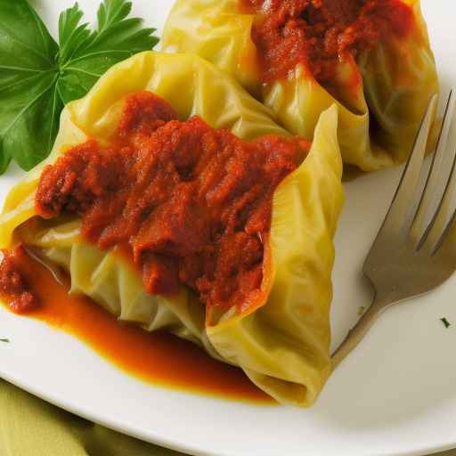 Капустные голубцы с бараниной и рисом