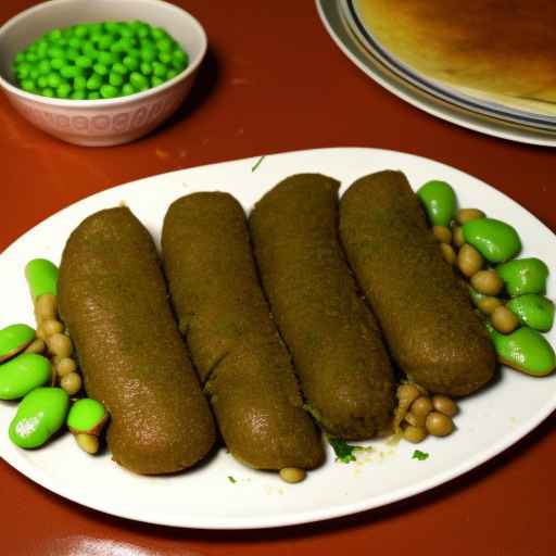Киббех с фасолью фава в ливанском стиле