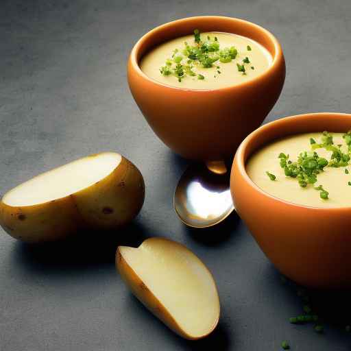 Лук-порей и картофельный гаспачо