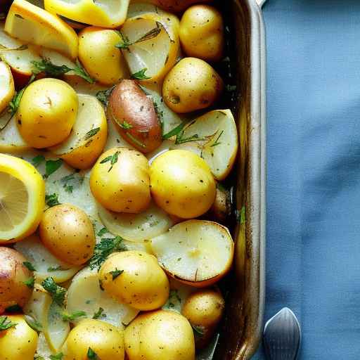 Запеканка из курицы и картофеля с лимоном и травами