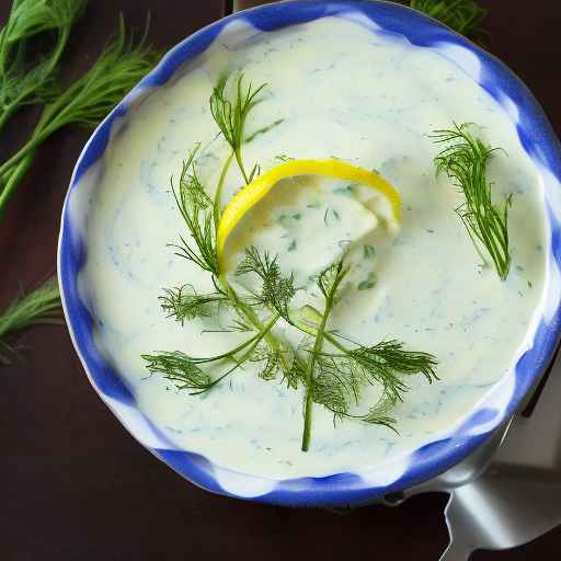 Сливочный соус с лимонным укропом
