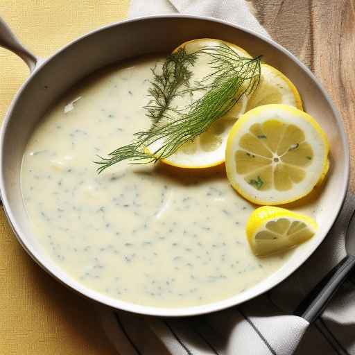 Лимонная подлива с укропом