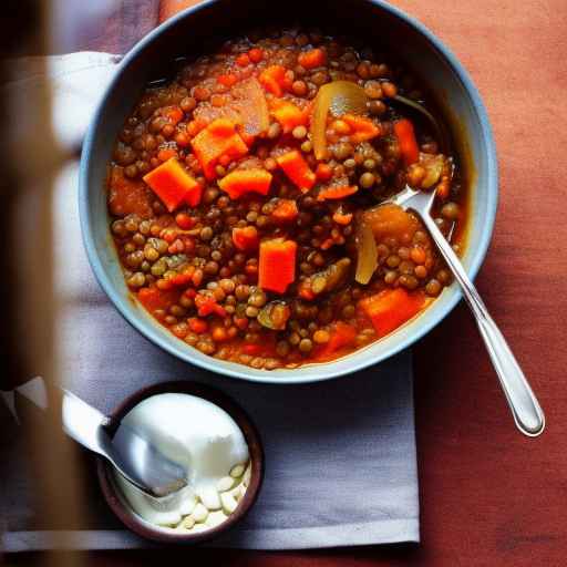 Рагу из чечевицы и моркови