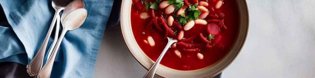 Борщ из лимской фасоли