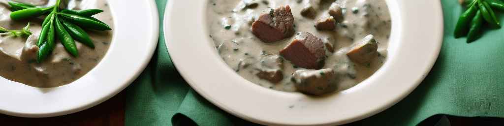 Мясо в сливочном соусе с эстрагоном