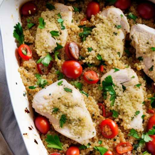 Средиземноморская выпечка с курицей и киноа