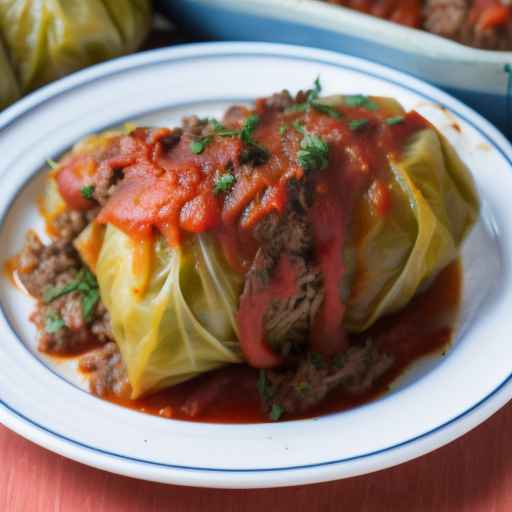 Средиземноморские голубцы с бараниной и рисом