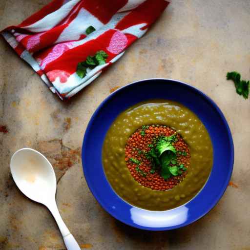 Марокканский суп из чечевицы и кускуса