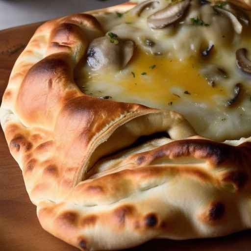 Кальцоне с грибами и грюйером