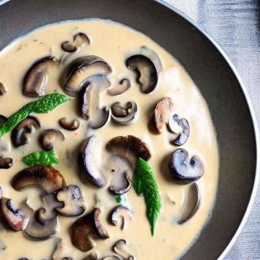 Грибы и мясо в сливочном соусе