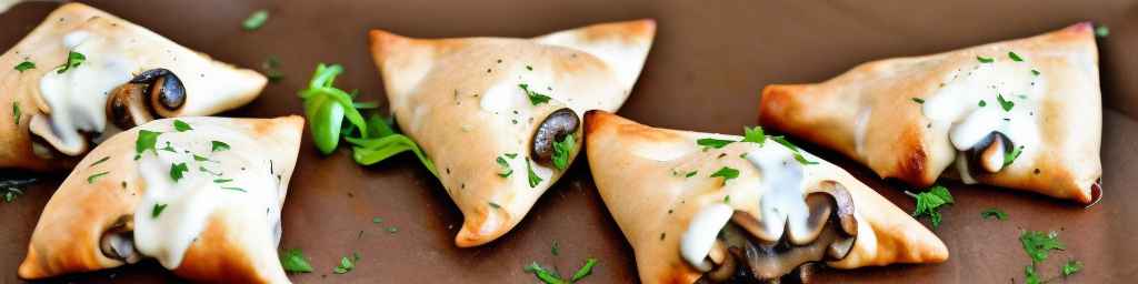 Кармашки с грибами и моцареллой