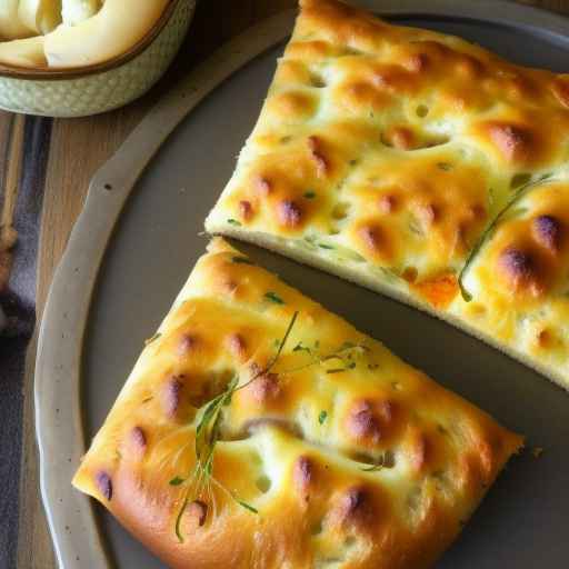 Фокачча с луком и сыром