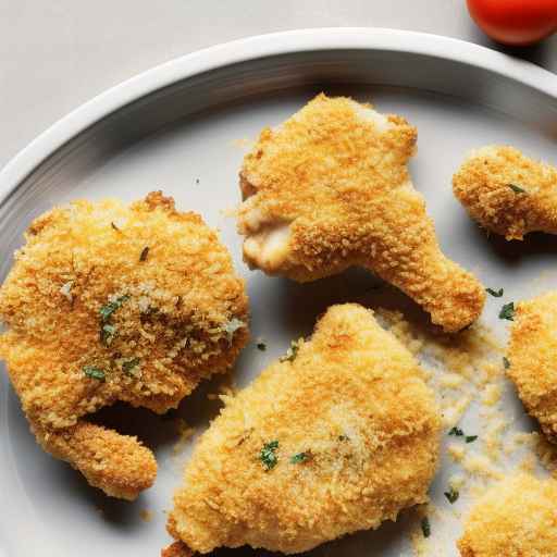 Жареная в духовке курица с пармезаном