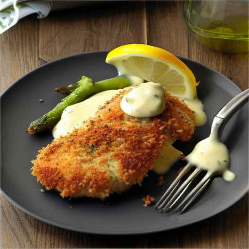 Курица с пармезановой корочкой и лимонно-сливочным соусом