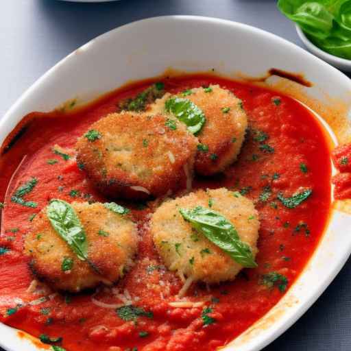 Котлеты с пармезановой корочкой и соусом маринара