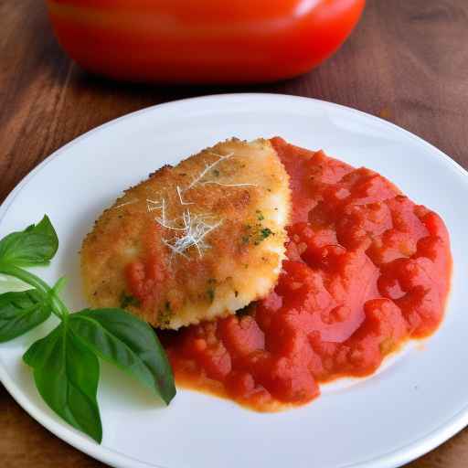 Куриные котлеты с пармезаном и томатным соусом