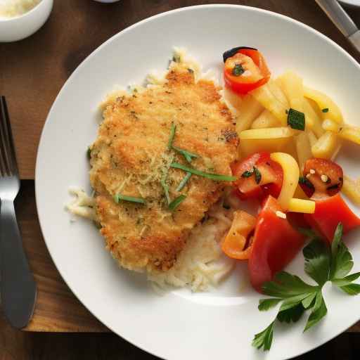 Курица с пармезаном и рататуем