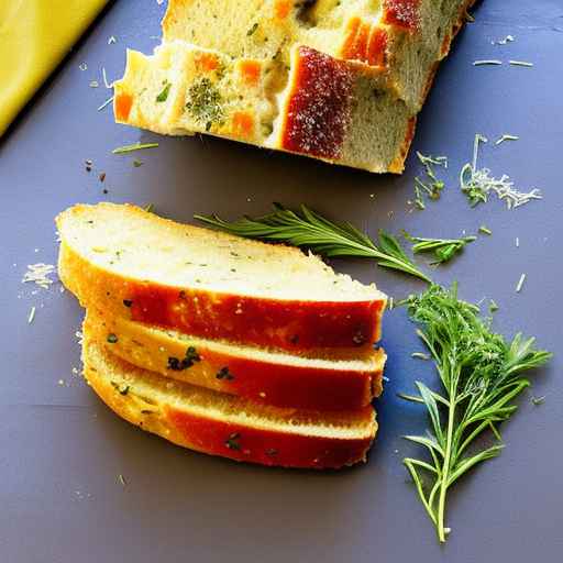 Хлеб с пармезаном и травами