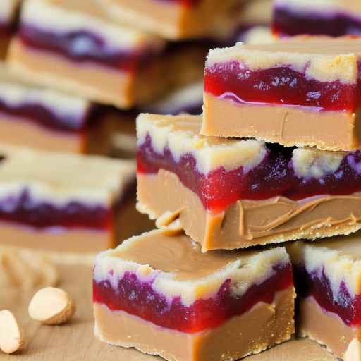 Батончики с арахисовым маслом и желе